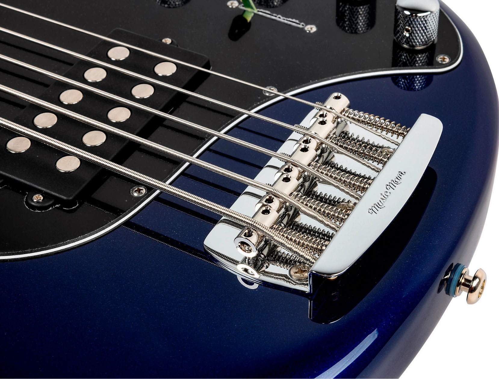 Music Man Stingray Special H 5c Active Rw +housse - Butane Blue - Solidbody E-bass - Variation 4