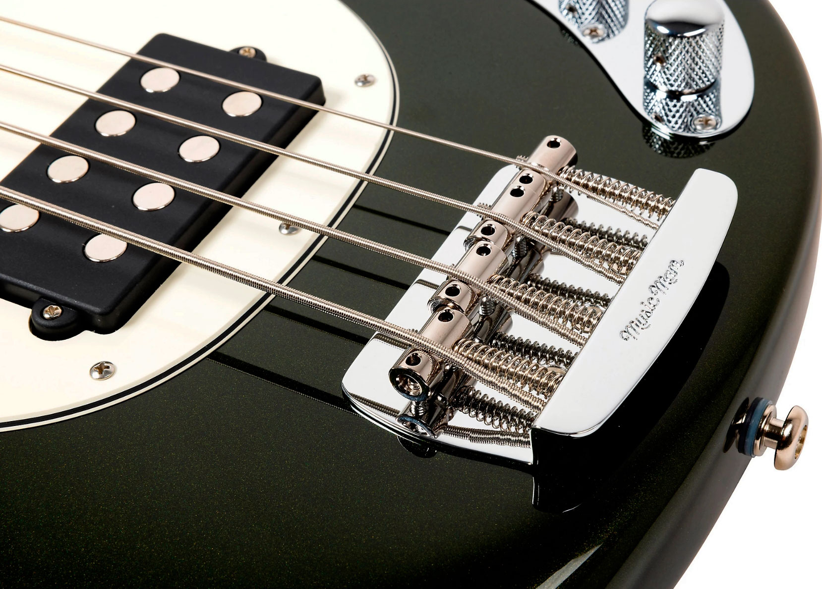 Music Man Stingray Special H Active Rw +housse - Fallout Green - Solidbody E-bass - Variation 4
