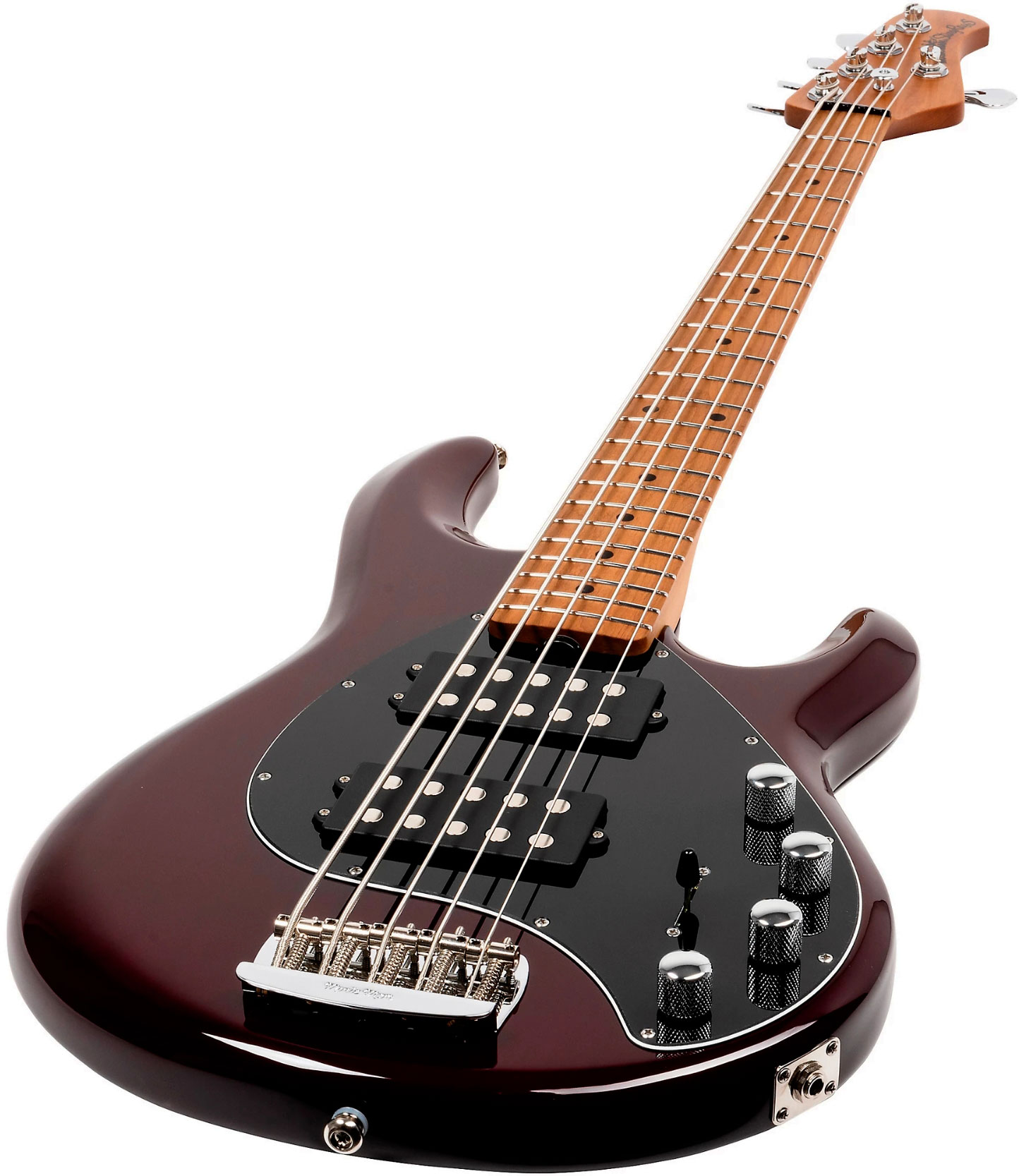 Music Man Stingray Special Hh 5c Active Mn +housse - Translucent Oxblood - Solidbody E-bass - Variation 2
