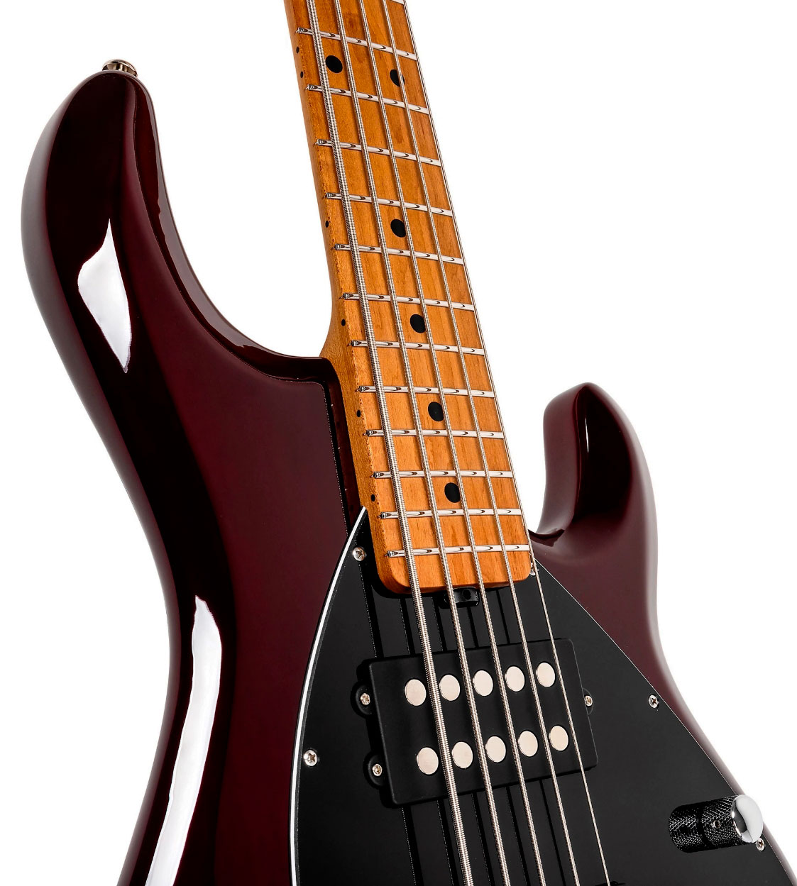 Music Man Stingray Special Hh 5c Active Mn +housse - Translucent Oxblood - Solidbody E-bass - Variation 3