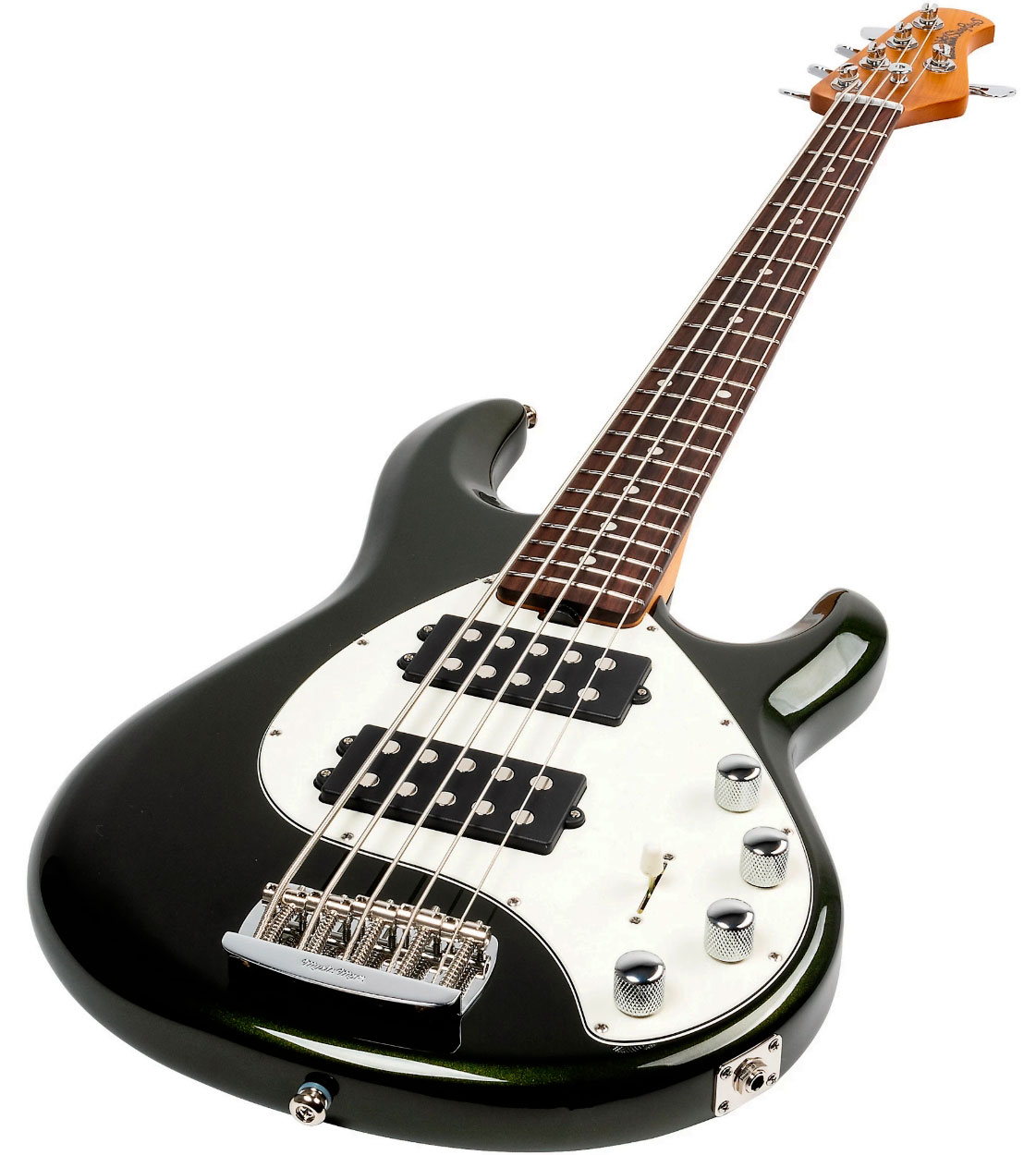 Music Man Stingray Special Hh 5c Active Rw +housse - Fallout Green - Solidbody E-bass - Variation 2