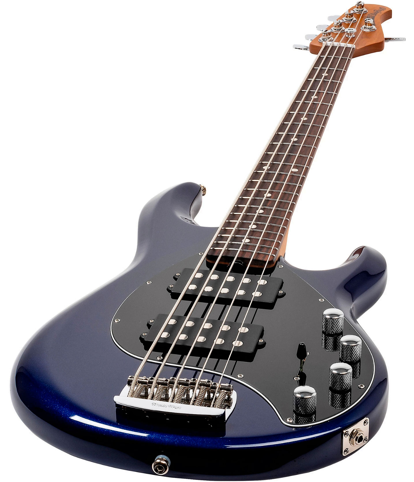 Music Man Stingray Special Hh 5c Active Rw +housse - Butane Blue - Solidbody E-bass - Variation 2