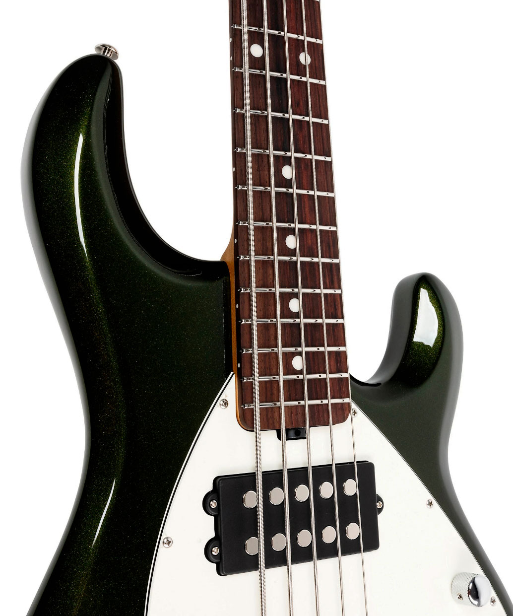 Music Man Stingray Special Hh 5c Active Rw +housse - Fallout Green - Solidbody E-bass - Variation 3