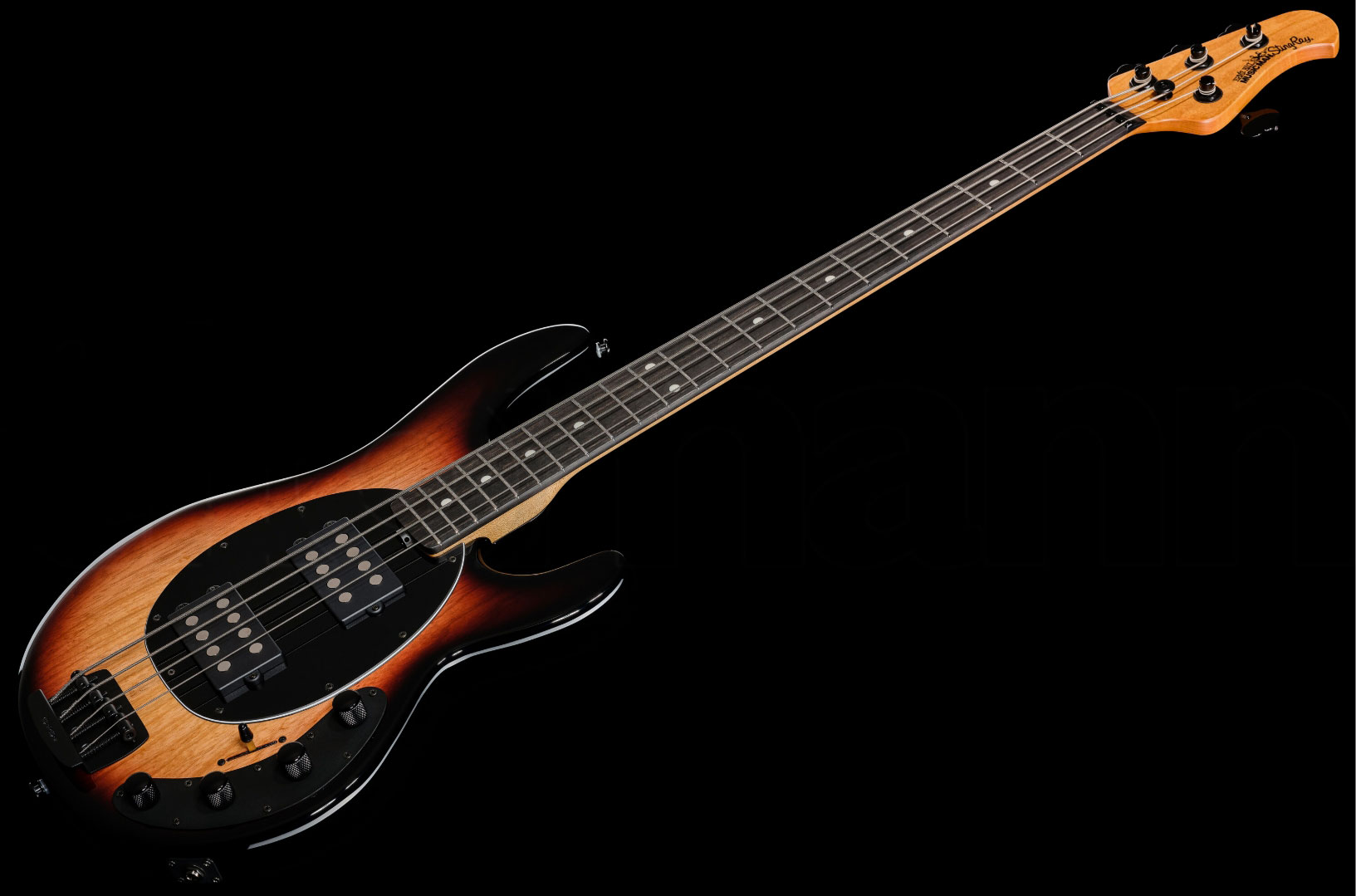 Music Man Stingray Special Hh Active Eb +housse - Faded Vintage Sunburst - Solidbody E-bass - Variation 2