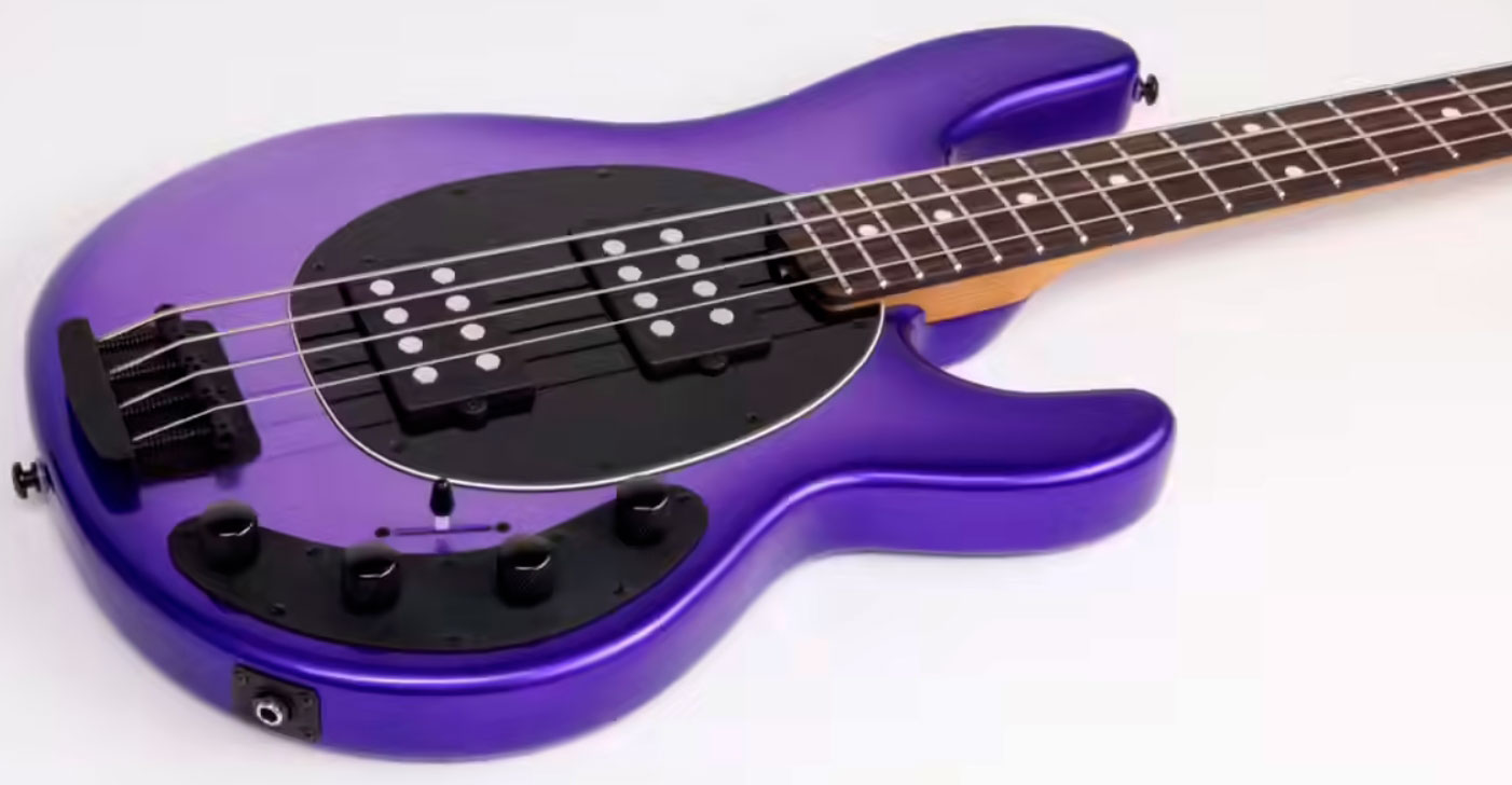 Music Man Stingray Special Hh Active Eb +housse - Grape Crush - Solidbody E-bass - Variation 2