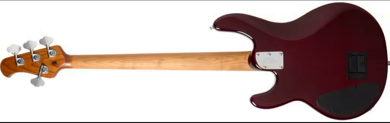 Music Man Stingray Special Hh Active Mn +housse - Translucent Oxblood - Solidbody E-bass - Variation 1