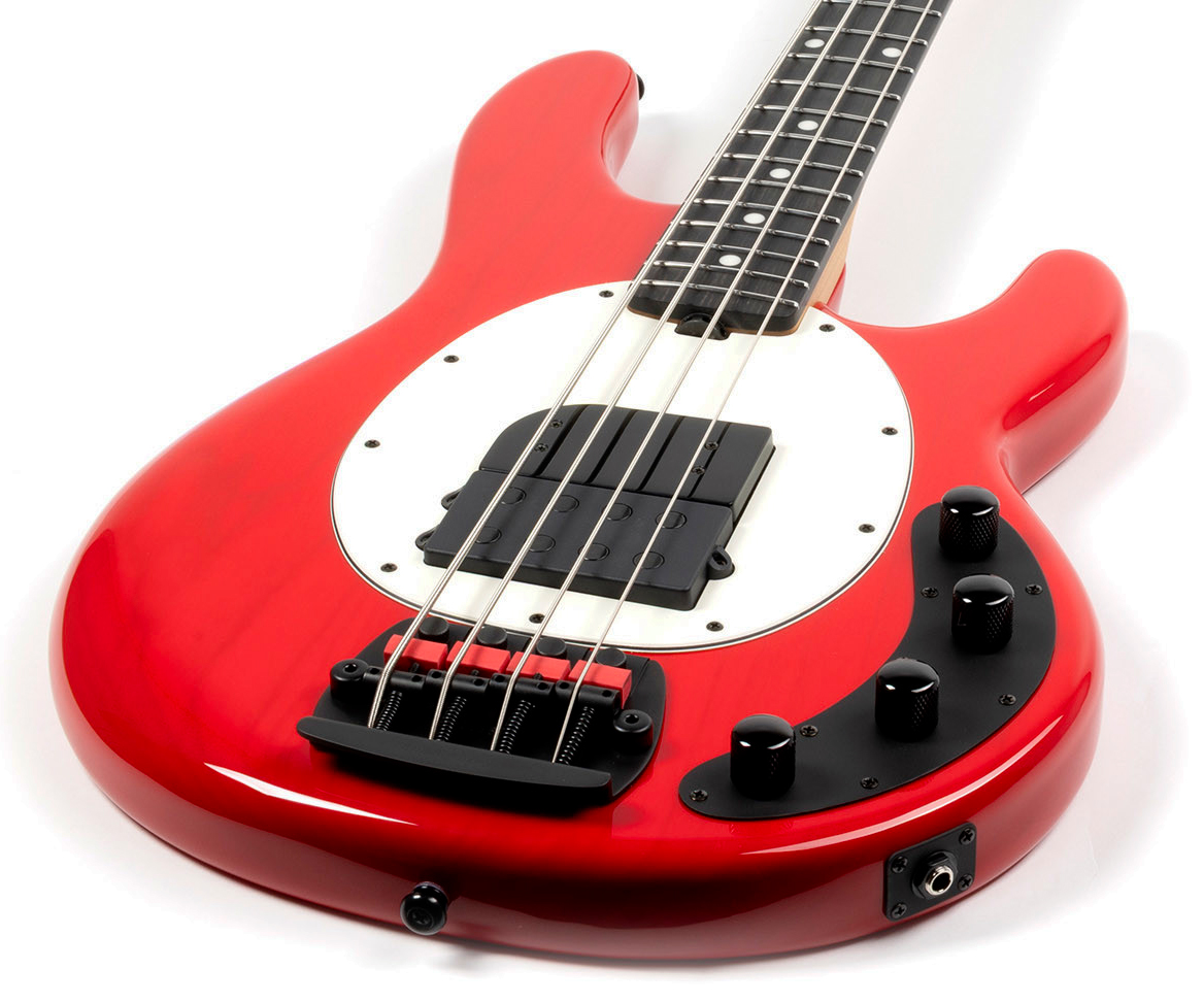 Music Man Tim Commerford Stingray Bass Active Signature Eb - Caliper Red - Solidbody E-bass - Variation 2