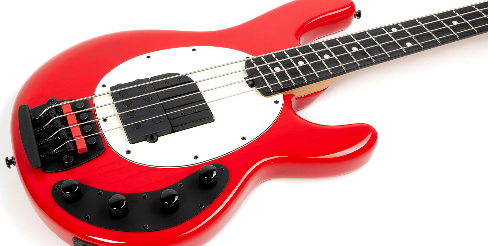 Music Man Tim Commerford Stingray Bass Active Signature Eb - Caliper Red - Solidbody E-bass - Variation 3