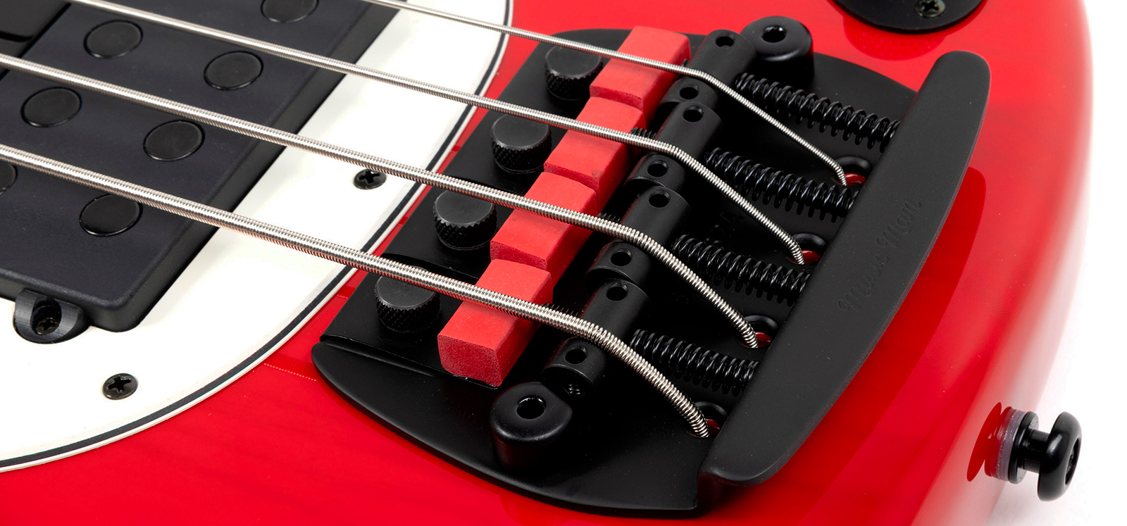 Music Man Tim Commerford Stingray Bass Active Signature Eb - Caliper Red - Solidbody E-bass - Variation 4