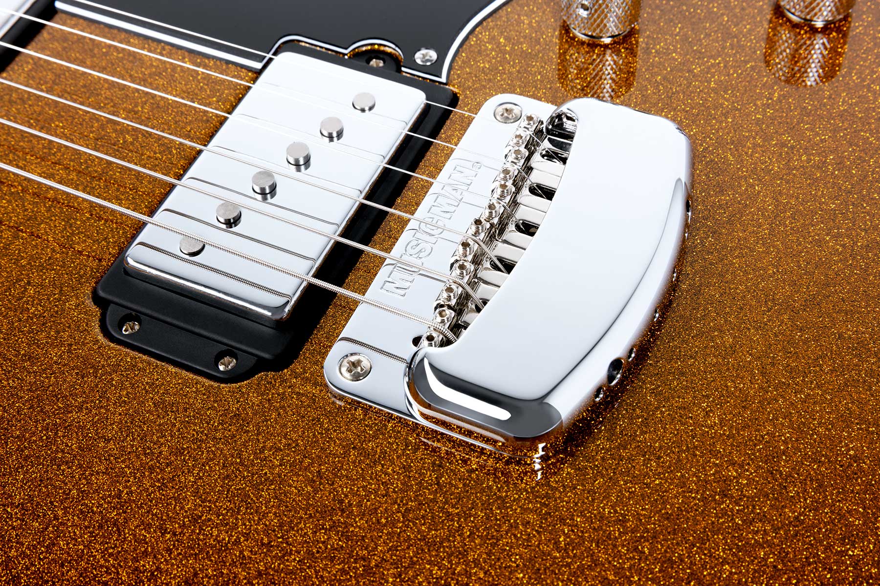 Music Man Valentine Signature 2h Ht Mn +housse - Tobacco Sparkle - Signature-E-Gitarre - Variation 3