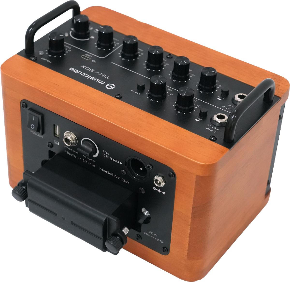 Musiccube Tiny Box D2 Dark Oak Wood - Mobile PA-Systeme - Variation 4