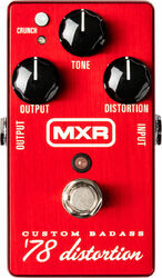 Overdrive/distortion/fuzz effektpedal Mxr Custom Badass '78 Distortion M78