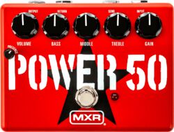 Overdrive/distortion/fuzz effektpedal Mxr Power 50 Overdrive Tom Morello