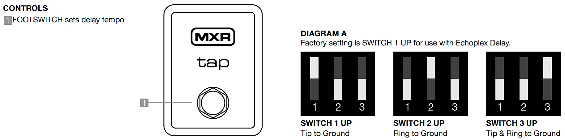 Mxr Tap Tempo Switch M199 - Fußschalter & Sonstige - Variation 1