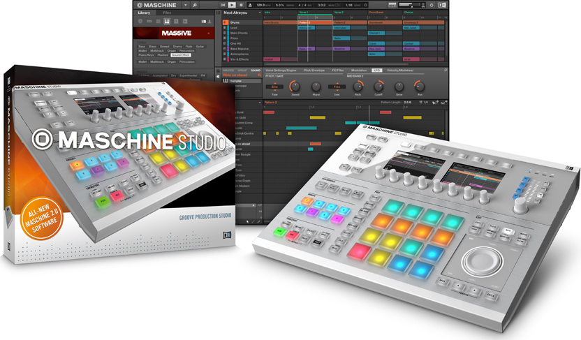 Native Instruments Maschine Studio Blanc - Midi Controller - Main picture