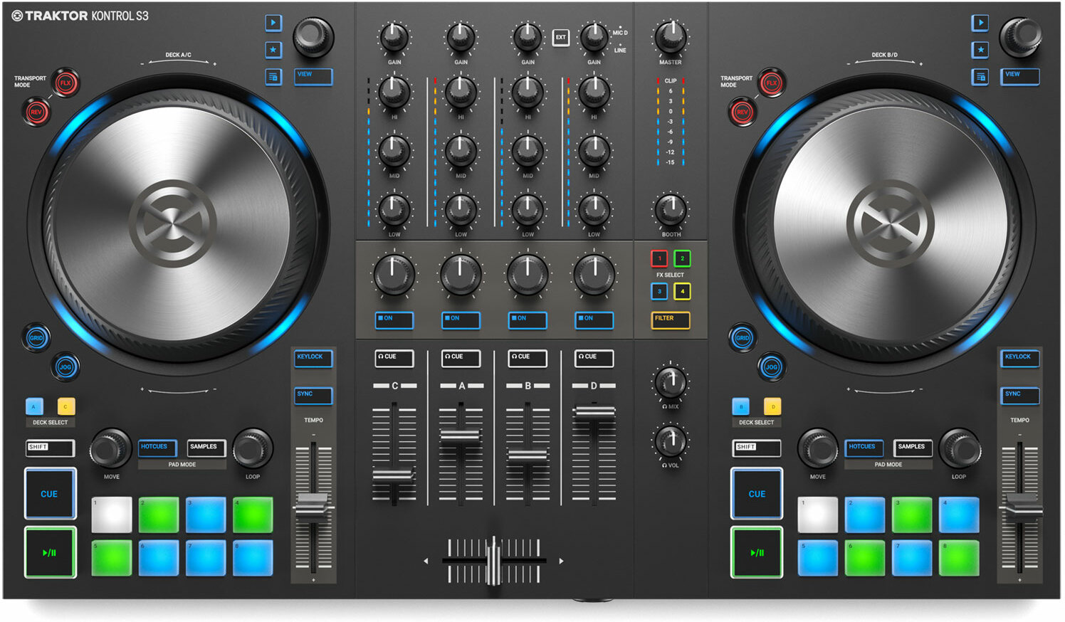 Native Instruments Traktor Kontrol S3 - USB DJ-Controller - Main picture