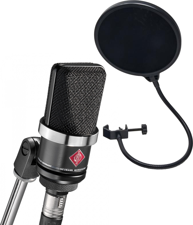 Neumann Tlm 102 Bk  + Filtre Anti Pop Offert - Mikrofon Set mit Ständer - Main picture
