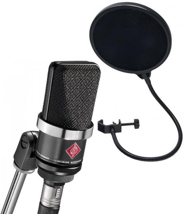 Mikrofon set mit ständer Neumann TLM 102 BK  + Filtre Anti pop Offert