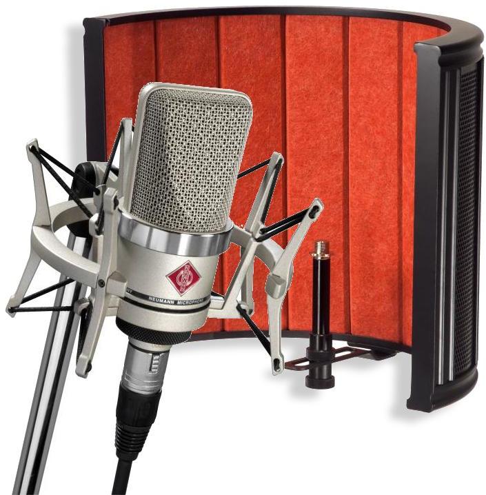 Mikrofon set mit ständer Neumann TLM 102 Studio Set + X-TONE X-Screen Pro