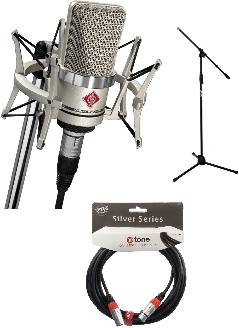 Neumann Tlm 102 Studio Set + Xh 6000 Pied Micro + Xlr Xlr 6m - Mikrofon Set mit Ständer - Main picture