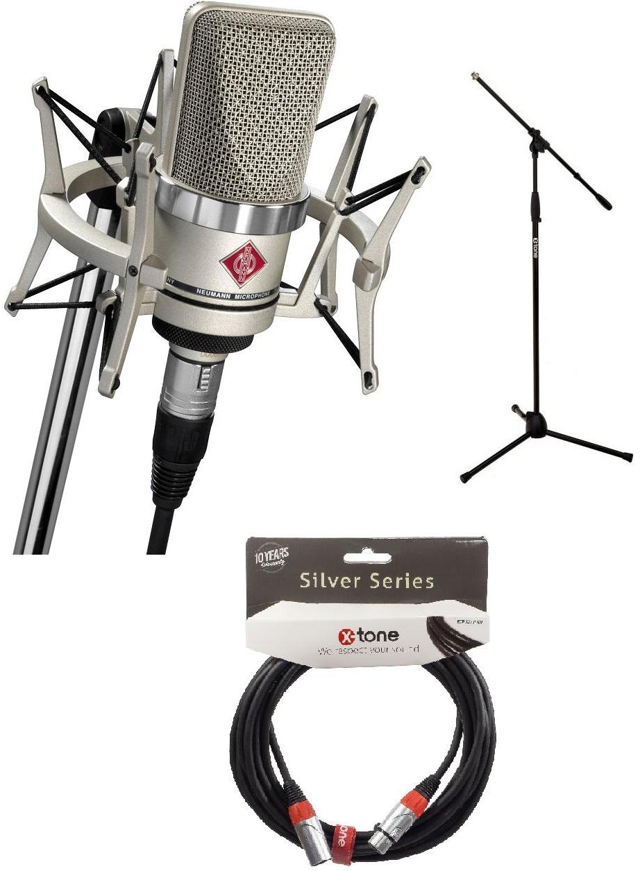 Mikrofon set mit ständer Neumann TLM 102 Studio Set + xh 6000 Pied Micro + Xlr Xlr 6M