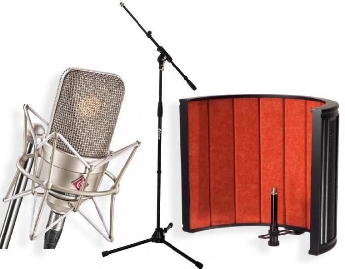 Mikrofon set mit ständer Neumann TLM49 + X-Screen Pro + xh 6001