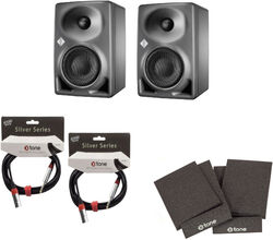 Aktive studio monitor Neumann Paire KH 80 + Paire cables Silver XLR Jack (1.5m) + paire mousses moniteurs XI 7000 - Pro stück