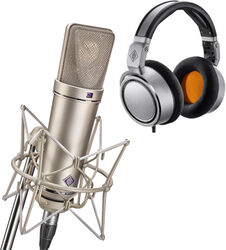 Mikrofon set mit ständer Neumann UA87 Ai studio Set Nickel + NDH 20 Offert