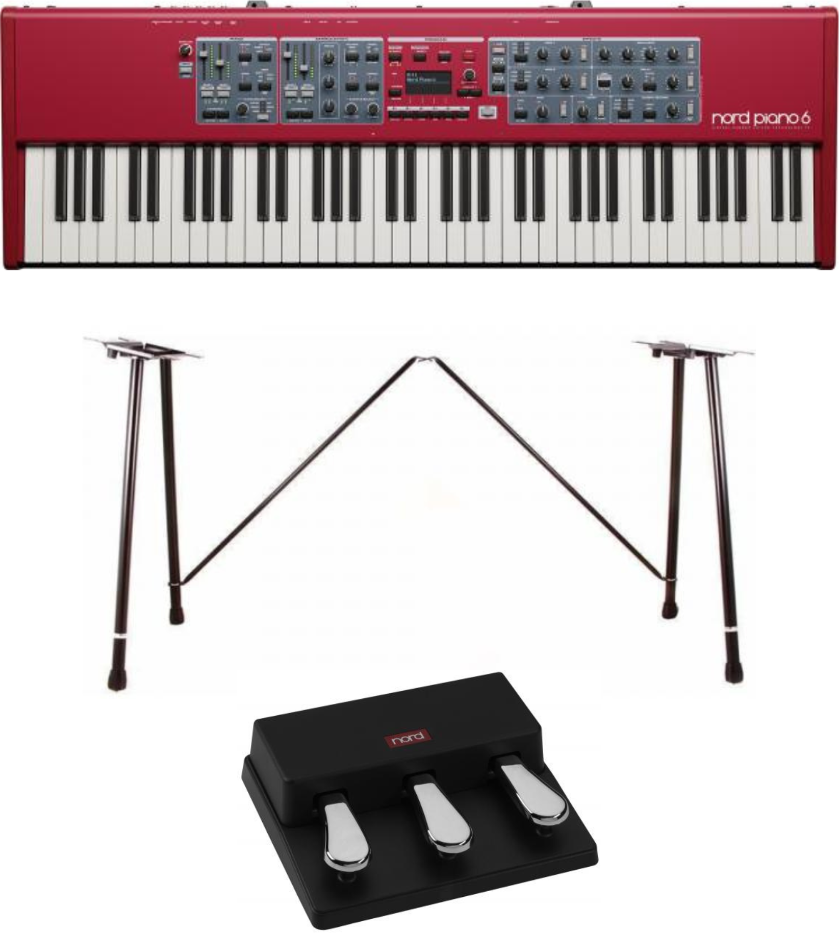 Nord Piano 6 73 + Triple Pedal 2 + Sup Pour Nord - Stagepiano - Main picture