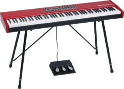 Klaviere set Nord Stage 4 73  + Stand+ pédalier - Rouge