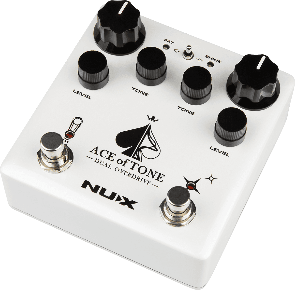 Nux Ace Of Tone Dual Overdrive - Overdrive/Distortion/Fuzz Effektpedal - Variation 1