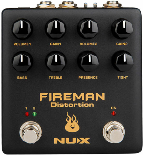 Nux Fireman Dual Channel Distortion Verdugo - Overdrive/Distortion/Fuzz Effektpedal - Main picture