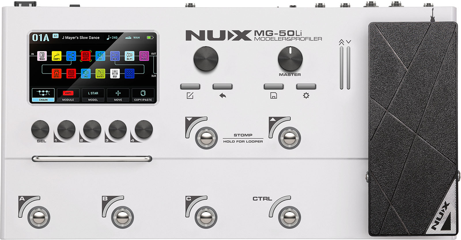 Nux Mg50 Li White Guitar & Bass - Multieffektpedal - Main picture