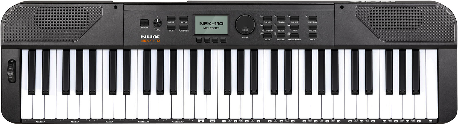 Nux Npk-110 Black - Noir - Digital Klavier - Main picture