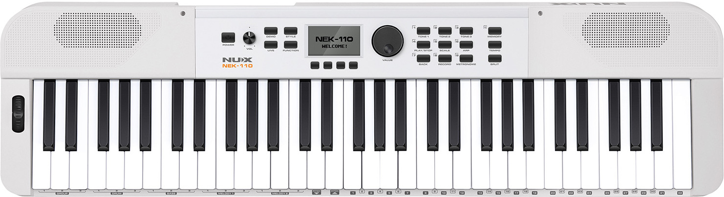 Nux Npk-110 White - Blanc - Digital Klavier - Main picture