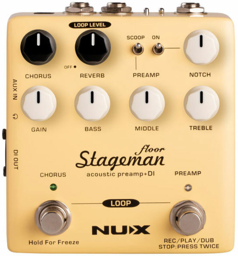 Nux Stageman Floor Nap-5 Acoustic Preamp & Di Verdugo - Akustiskgitarre PreAmp - Main picture