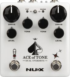 Overdrive/distortion/fuzz effektpedal Nux Ace Of Tone Dual Overdrive