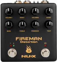 Overdrive/distortion/fuzz effektpedal Nux                            Fireman Dual Channel Distortion