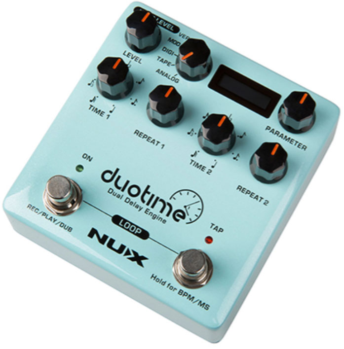 Nux Duotime Ndd-6 Dual Delay Engine Verdugo - Reverb/Delay/Echo Effektpedal - Variation 1