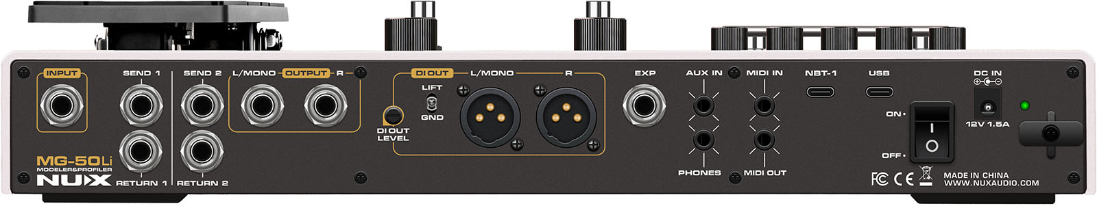 Nux Mg50 Li White Guitar & Bass - Multieffektpedal - Variation 1