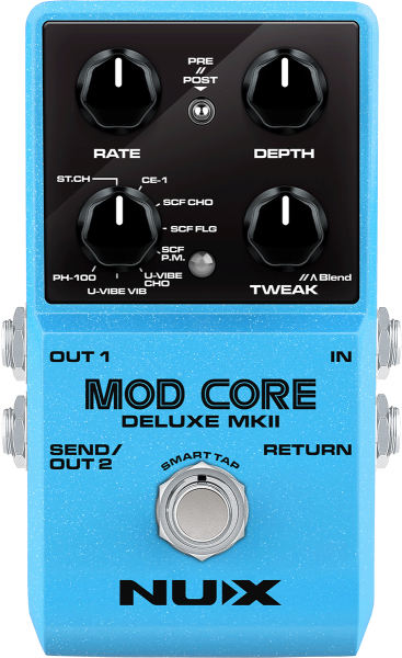 Modulation/chorus/flanger/phaser & tremolo effektpedal Nux                            Mod Core Deluxe MK2