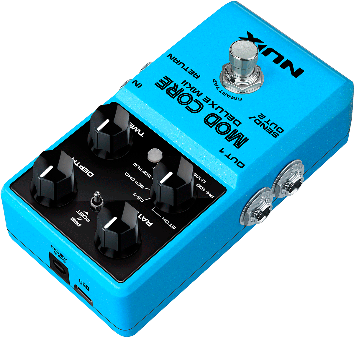 Nux Mod Core Deluxe Mk2 - Modulation/Chorus/Flanger/Phaser & Tremolo Effektpedal - Variation 2