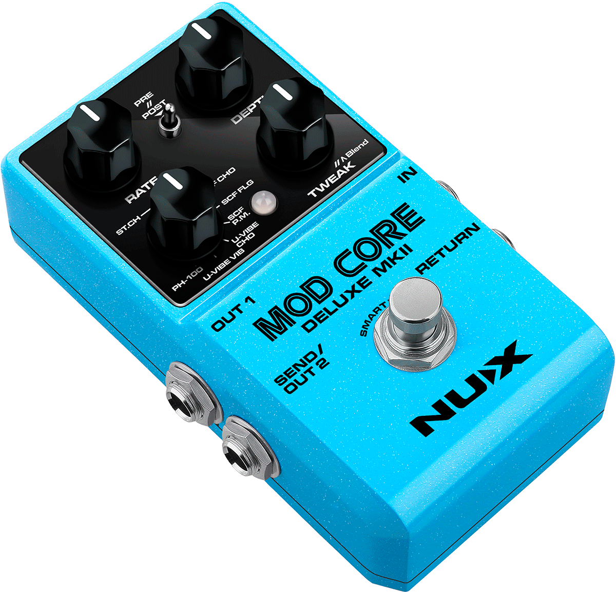 Nux Mod Core Deluxe Mk2 - Modulation/Chorus/Flanger/Phaser & Tremolo Effektpedal - Variation 3