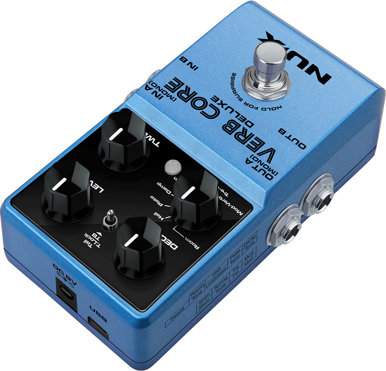 Nux Verb Core Deluxe Mk2 - Reverb/Delay/Echo Effektpedal - Variation 2