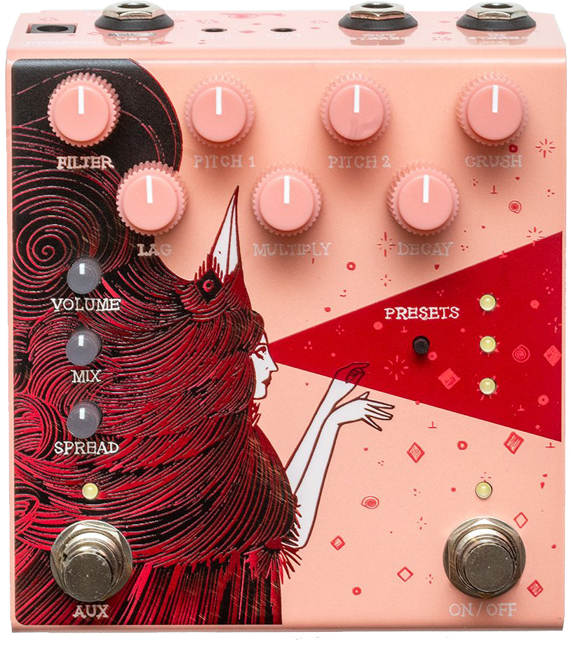 Old Blood Noise Dark Star Stereo Soundscape Reverb Pink - Reverb/Delay/Echo Effektpedal - Main picture