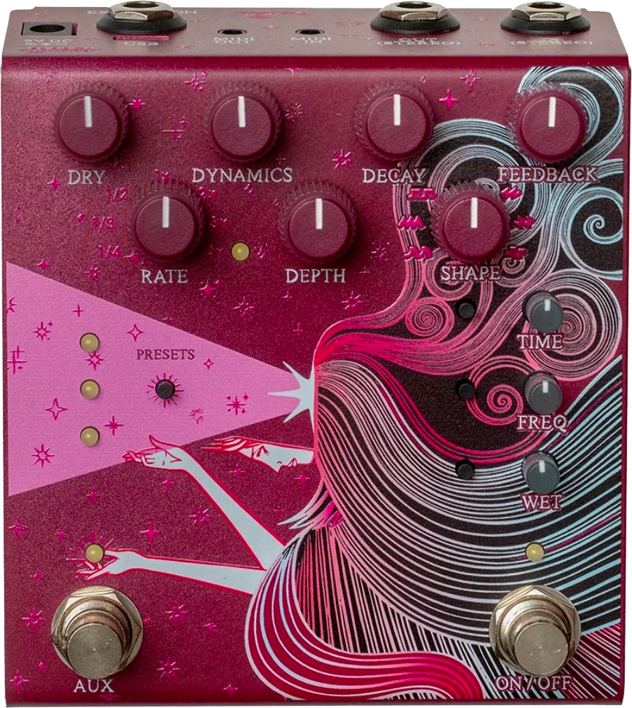Old Blood Noise Sunlight Stereo Reverb Maroon - Reverb/Delay/Echo Effektpedal - Main picture