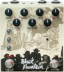 Reverb/delay/echo effektpedal Old blood noise Black Fountain Stereo Cream