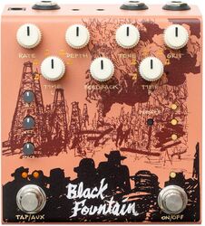 Reverb/delay/echo effektpedal Old blood noise Black Fountain Stereo Terracotta