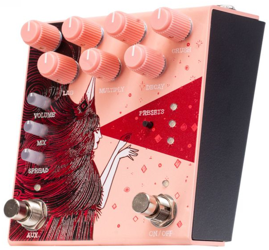Old Blood Noise Dark Star Stereo Soundscape Reverb Pink - Reverb/Delay/Echo Effektpedal - Variation 1