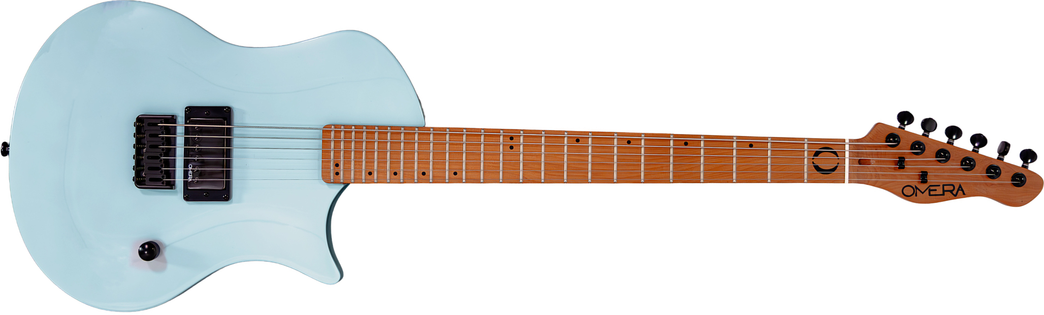 Omera Guitars Lesly 1h Ht Mn - Blue Iceberg - Single-Cut-E-Gitarre - Main picture